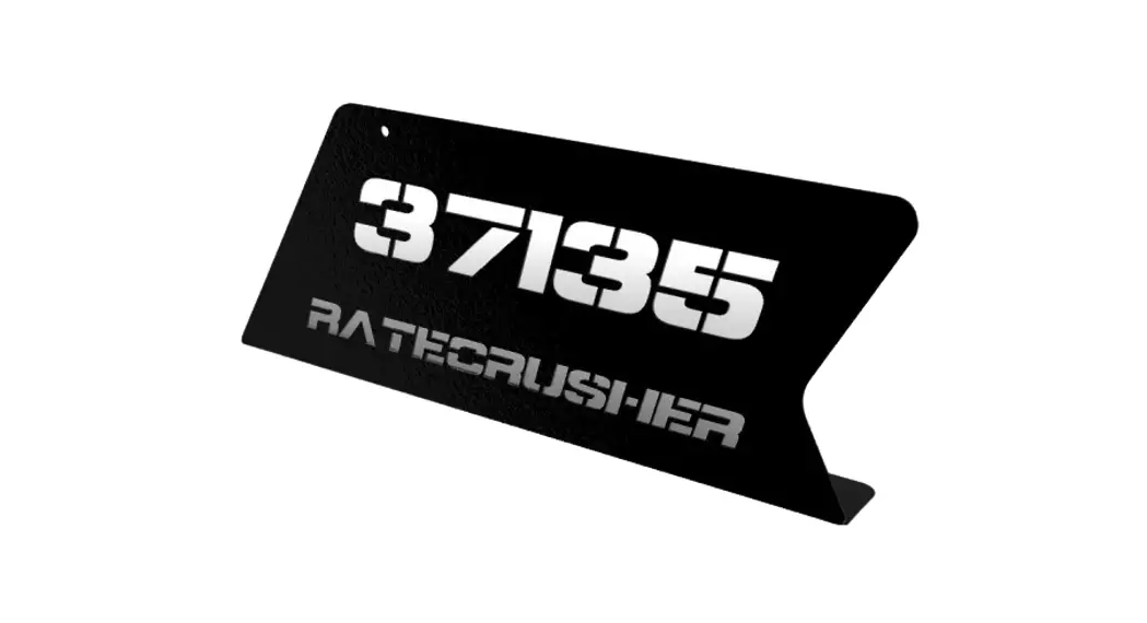 Afx Motorsports Acc076 Racing Number Plate Instruction Manual