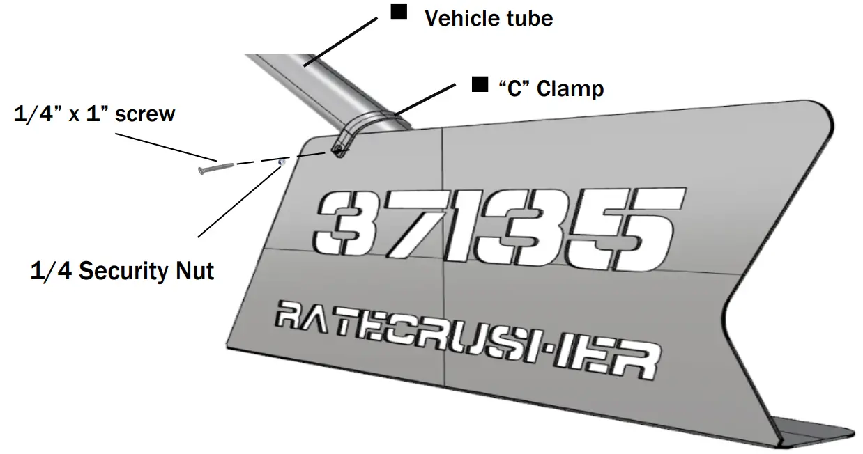 AFX MOTORSPORTS ACC076 Racing Number Plate -- aluminum plates 2