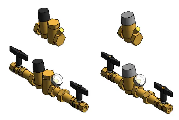 CALEFFI 116 Series ThermoSetter Thermal Balancing Valve