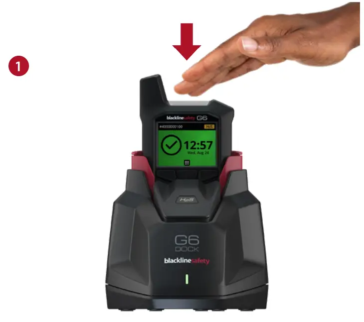 blackline safety G6 DOCK Single Gas Detection - Green LED light1