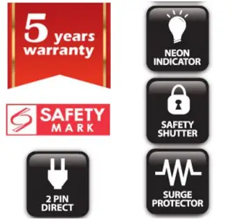SOCKET SAFETY JHE858 Extension Socket - icon 1