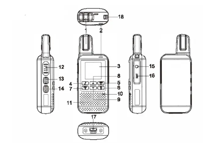 Walkie Talkies TD-M2 Two Way Radio Transmitter 2
