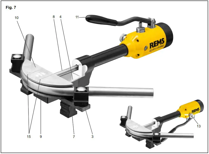 REMS 590051 R Python Hydraulic Pipe Bending Press - Product Overview 6