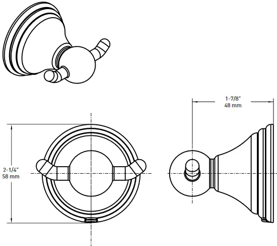 MOEN DN8403 Chrome Preston Double Robe Hook
