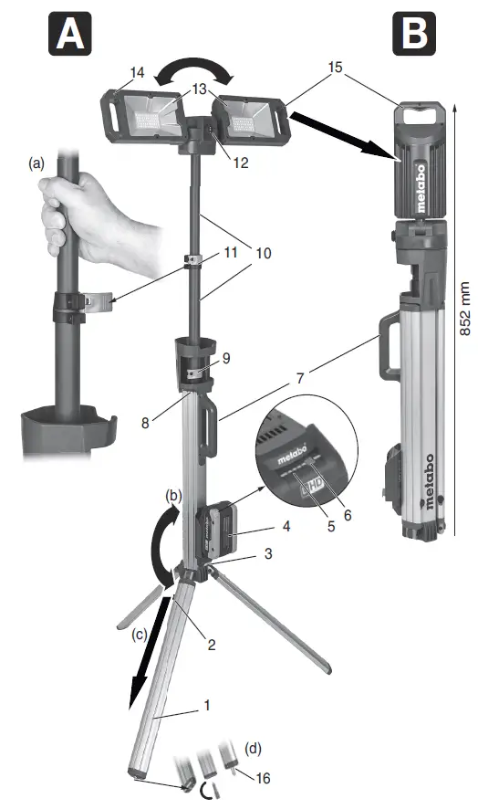 metabo-BSA-18-LED-5000-DUO-S-Cordless-Tripod-Tower-Site-Light-FIG-1