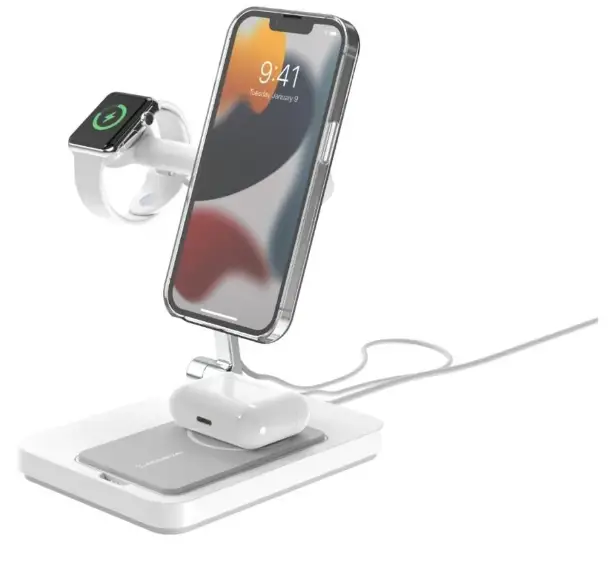 SCOSUHE Base Charge MS 3 In 1 MagSafe Compatible Folding Charge Stand 