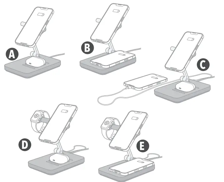 SCOSUHE Base Charge MS 3 In 1 MagSafe Compatible Folding Charge Stand - Charge 1