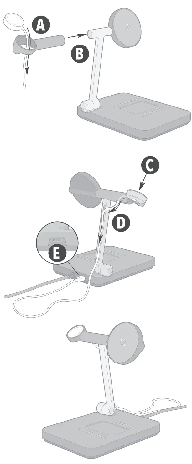 SCOSUHE Base Charge MS 3 In 1 MagSafe Compatible Folding Charge Stand - Elements 2