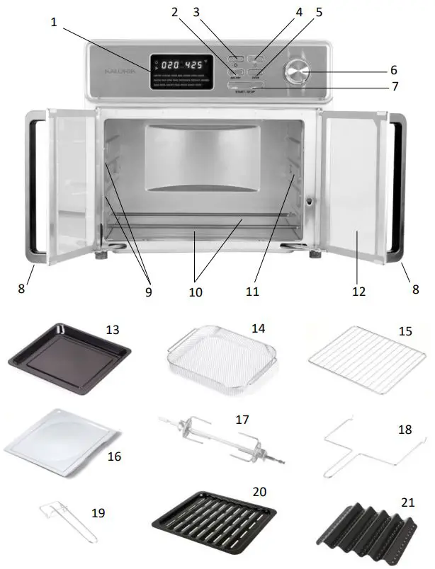 KALORIK-AFO-46045-SS-MAXX-Air-Fryer-Oven-fig-2