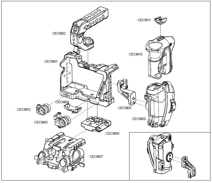 Tilta-TA-T19-FCC-Sony-A7C-Rig-for-Handheld-Filming-FIG-2