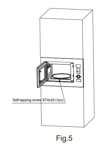 MORRIS B6128MW Built-In Microwave Oven Instruction Manual - Fig 5