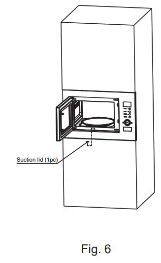 MORRIS B6128MW Built-In Microwave Oven Instruction Manual - Fig 6