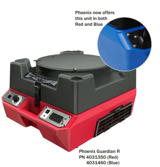 PHOENIX 4031350 Guardian R HEPA Air Scrubber System