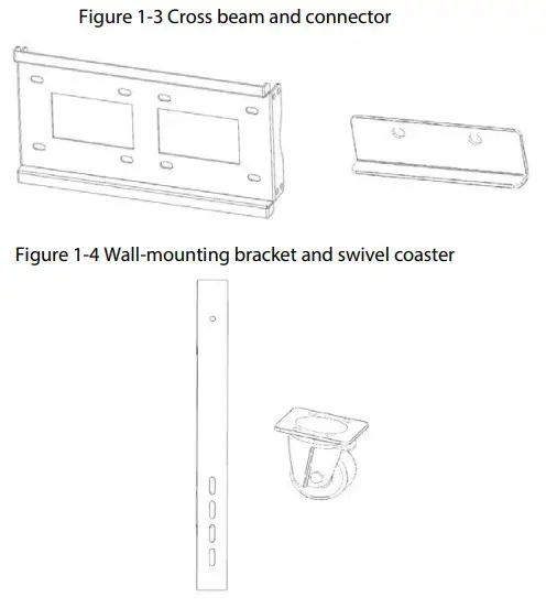 dahua EEC300 Mobile Stand for Data Collection Station - Cross beam and connector