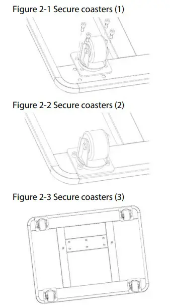 dahua EEC300 Mobile Stand for Data Collection Station- Securing Coasters