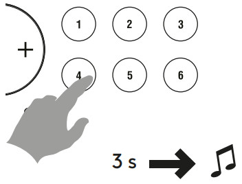 audio pro DRUMFIRE D-2 Wireless HiFi - preset button