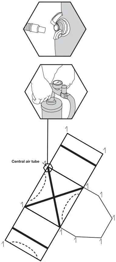 KIWI camping KC072 710 Takahe 8 Air Family Tent - FIGURE 1
