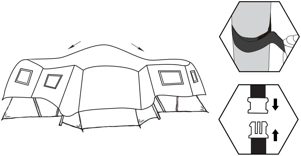 KIWI camping KC072 710 Takahe 8 Air Family Tent - FIGURE 2