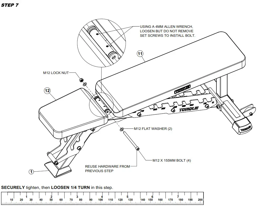 Torque XG FIB 101 X Gym Flat Incline Bench  - fig 11