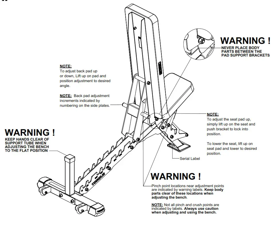 Torque XG FIB 101 X Gym Flat Incline Bench  - fig 18