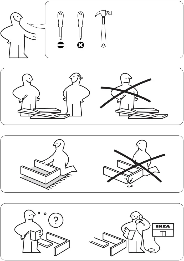 IKEA AA 2054702 3 2 VIKHAMMER Night Table - Figure 1