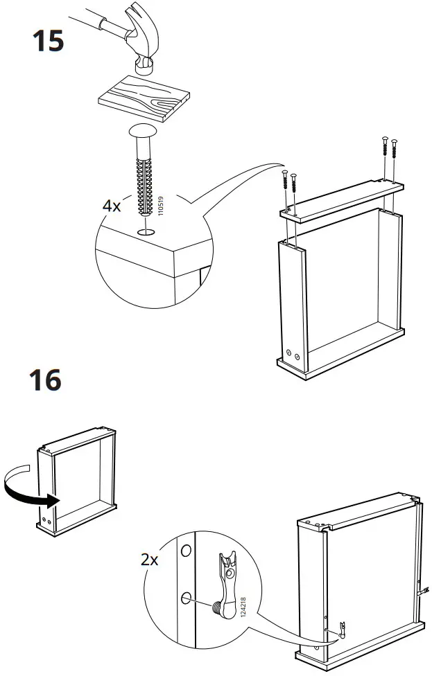 IKEA AA 2054702 3 2 VIKHAMMER Night Table - Figure 13