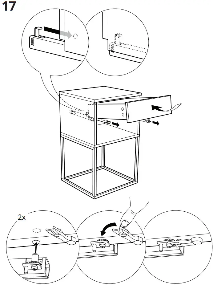 IKEA AA 2054702 3 2 VIKHAMMER Night Table - Figure 14