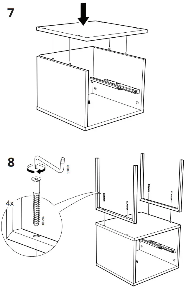IKEA AA 2054702 3 2 VIKHAMMER Night Table - Figure 8