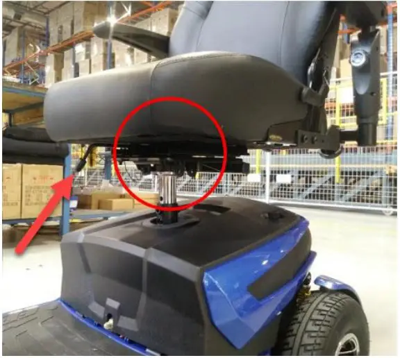 INSTALLING SEAT ONTO SCOOTER