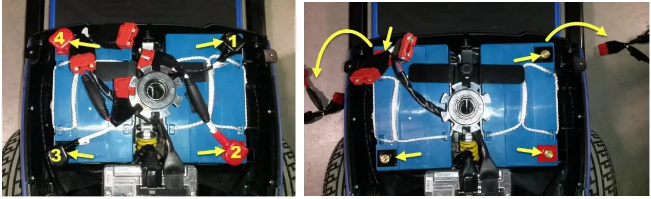 Disassembling old batteries