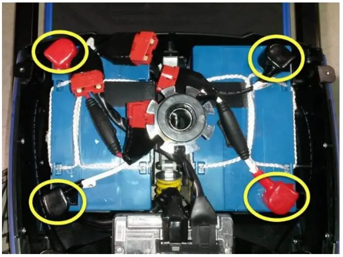 Installing the new batteries