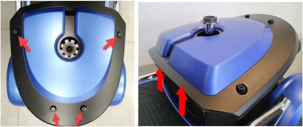 Accessing the batteries