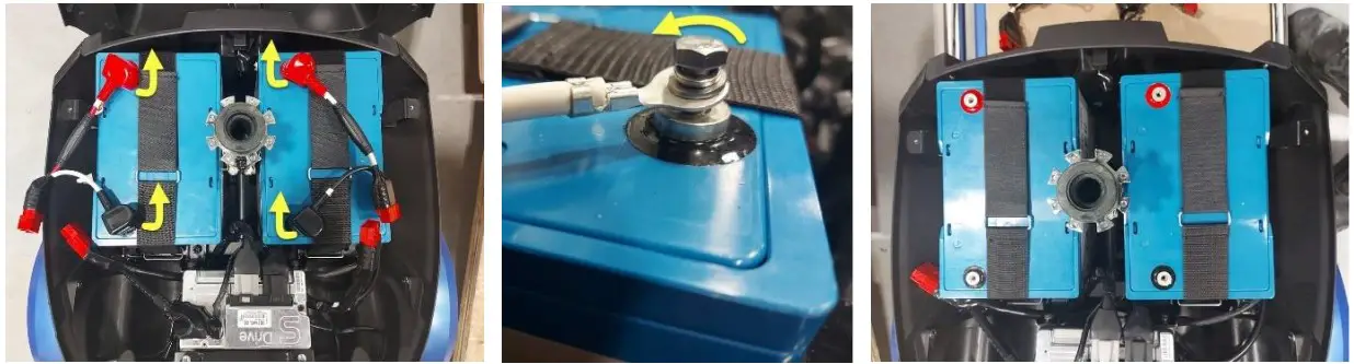 Disassembling old batteries