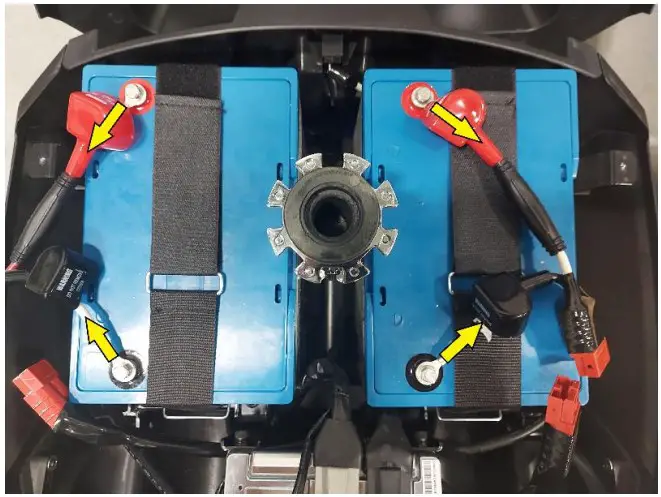 Installing the new batteries