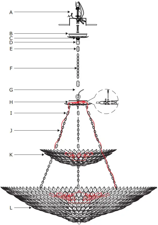 CRYSTORAMA 599 SA Broche 18 Light Chandelier - PART NUMBER