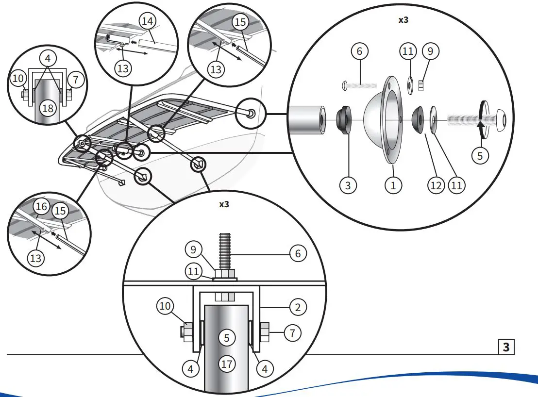 Batsystem PM1803530 Stainless Steel Motorboat Platform Instruction Manual - How to use