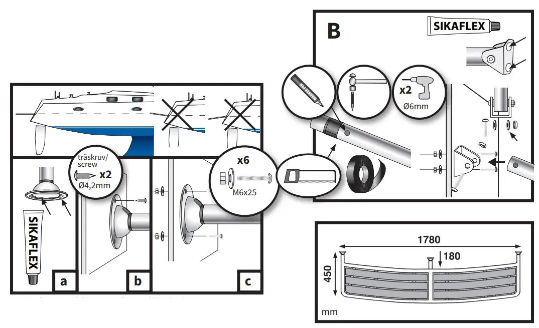 Batsystem PM1803530 Stainless Steel Motorboat Platform Instruction Manual - How to use