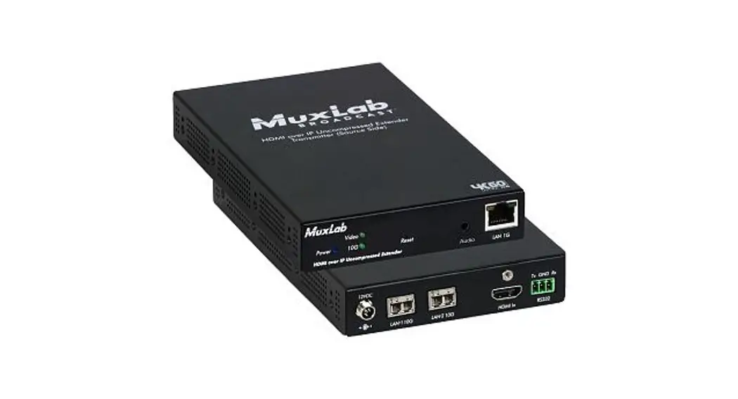 Muxlab Inc Hdmi 4k/st2110 Over Ip Uncompressed Gateway Converter Instruction Manual