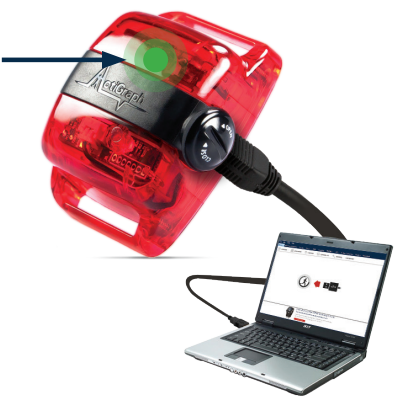 ActiGraph wGT3X BT Flagship Activity Monitor Wearable Device - Charge the battery