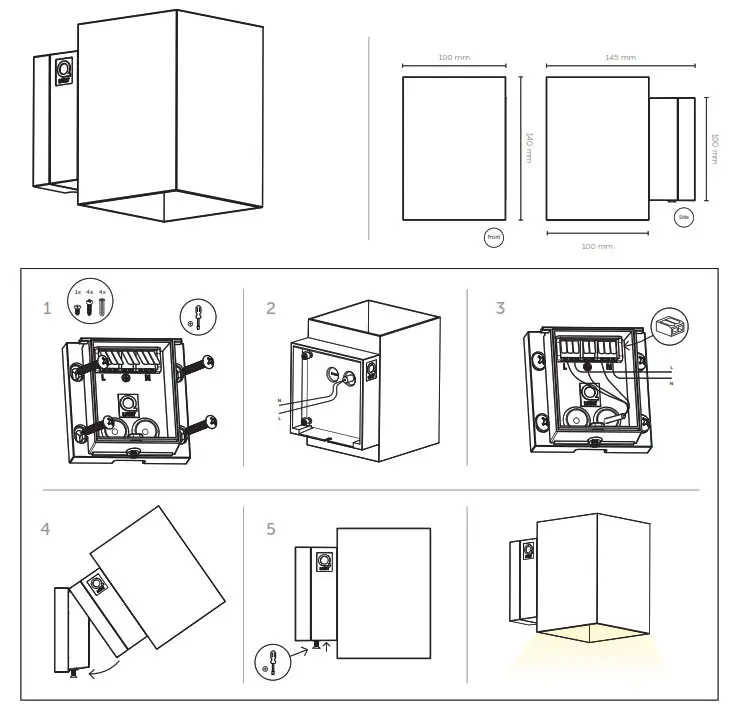 Q-Light Box Duo S140 Exterior Facade Lighting
