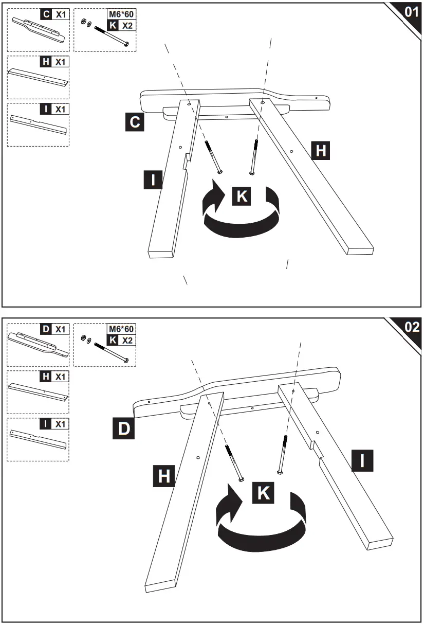 Outsunny 84B 394 84B 441 Outdoor Patio Wooden Double Chair Garden Bench - fig 4.