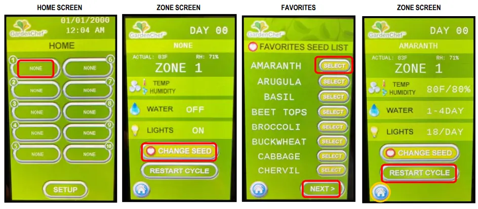 CARTER HOFFMANN GC52 GardenChef Herb and Microgreen Growing C iabinet - PROGRAMMING8