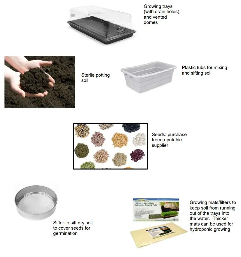 CARTER HOFFMANN GC52 GardenChef Herb and Microgreen Growing C iabinet - RESOURCES