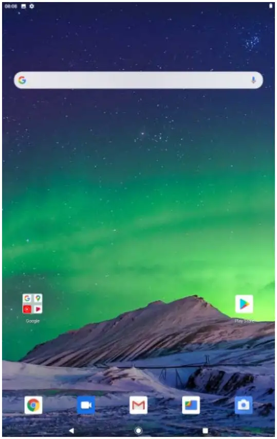 MAJESTIC TAB 814 Tablet PC - Home screen