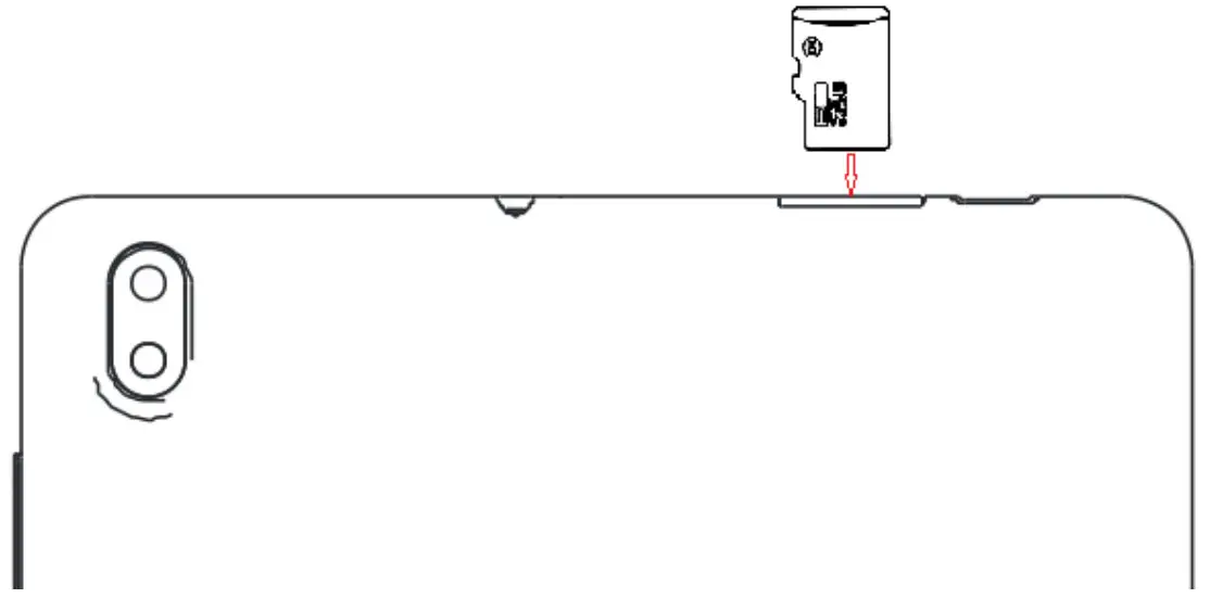 MAJESTIC TAB 814 Tablet PC - MicroSD card installation