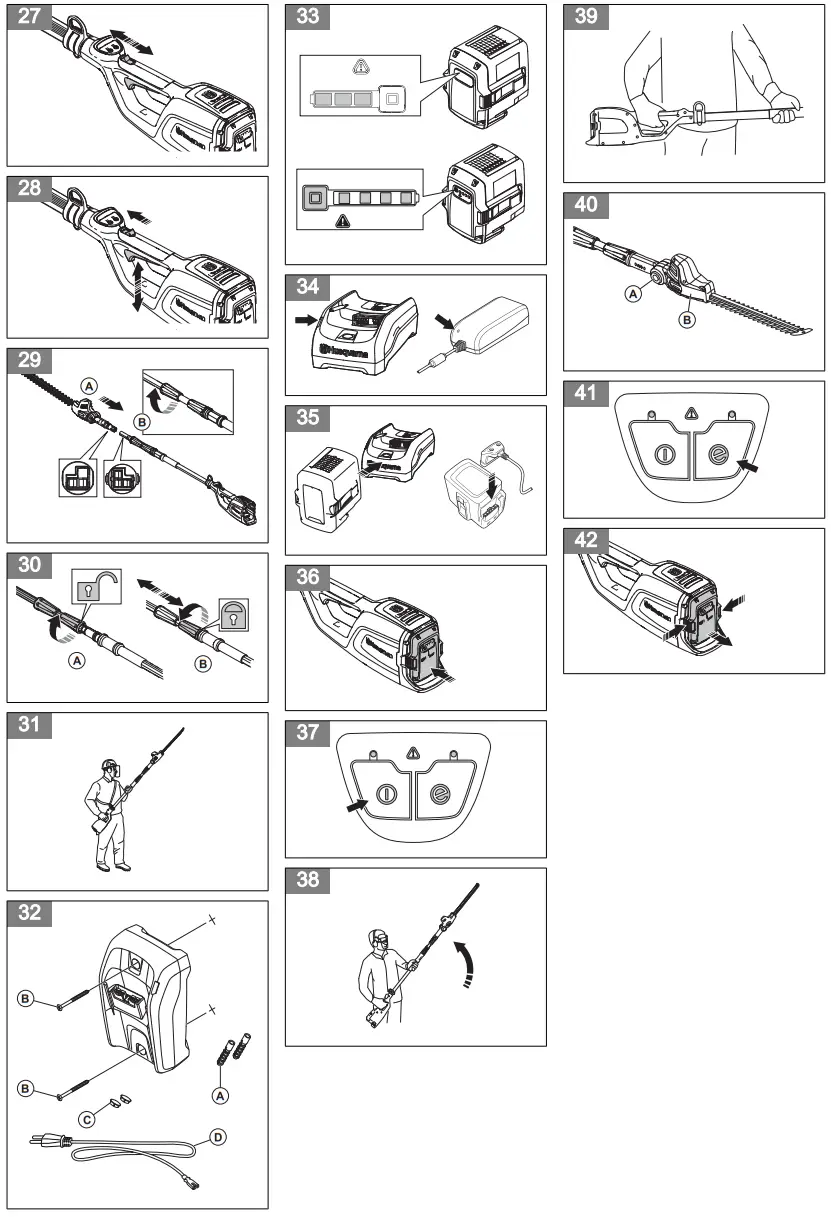 Husqvarna 120iTK4 H Battery Hedge Trimmer - Description 1