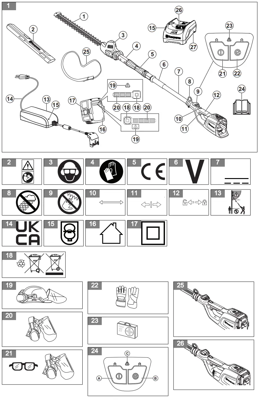 Husqvarna 120iTK4 H Battery Hedge Trimmer - Description