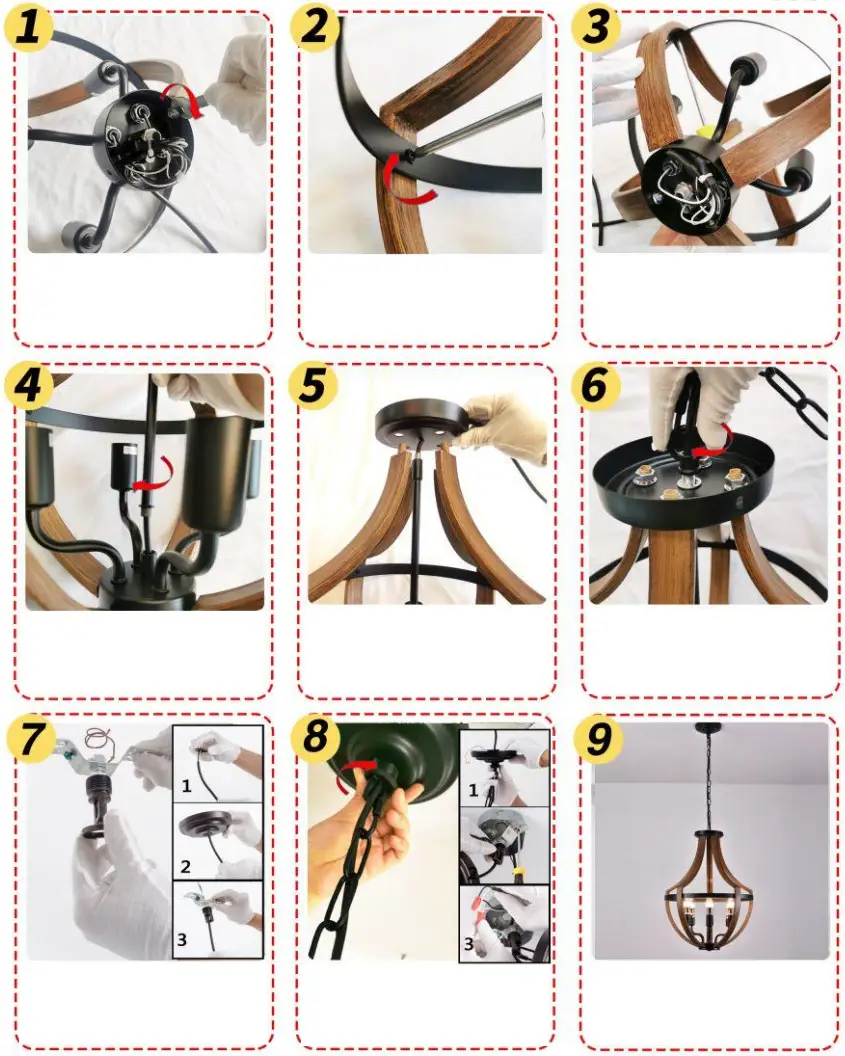 OUKANING 8882 Farmhouse Pendant Lighting - FIGURE