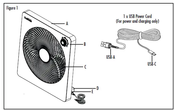 Holmes-32510015-10-3-Speed-Rechargeable-Battery-Portable-Fan-2
