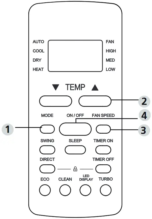Koppel RG51A E Remote Controller - display temperature
